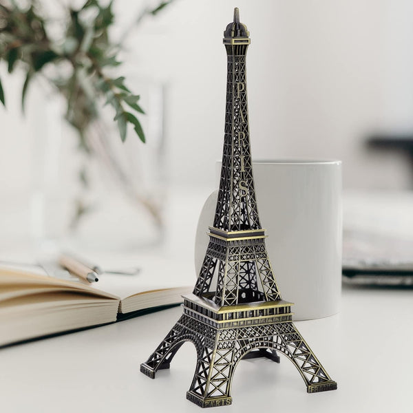 7-Inch Eiffel Tower Statue – Bronze Alloy Paris Landmark Model